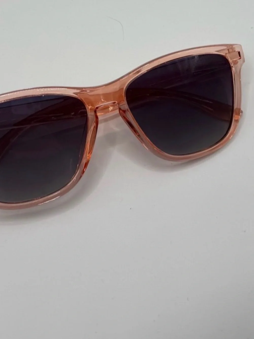 2 Pair Fashion Sunglasses Bundle Pink & Clear Transparent Frames UV400